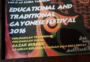 Education and Tradisional Gayonese Festival