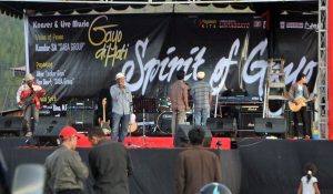 Arjua dari Linge Group saat Gladi Bersih.