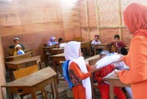Bakti sosial di SDN 11 Kute Panang Aceh Tengah. (ist)