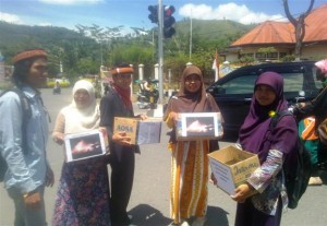 Penggalangan dana bantuan kebakaran di Takengon oleh Formagalus. (LGco-Mahmuddin)