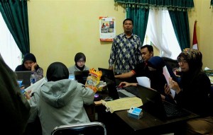 Suasana Rekapitulasi Suara di Kantor KIP Kab. Bener Meriah. (Foto. Aman Renggali)