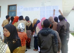 Peserta tenaga honorer K2 Bener Meriah. (LGco-Rahman)