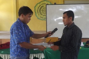 Serah terima pimpinan P IMM Aceh Tengah. (LGco-ist)