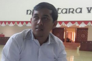 Koordinator pameran kopi dan batu Aceh, Agustia F.