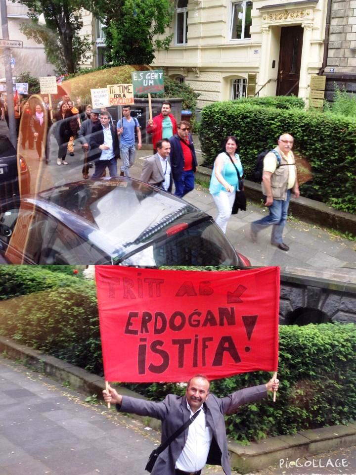 Orang Turki Berdemonstrasi di Koln (Foto : Dok Pribadi)