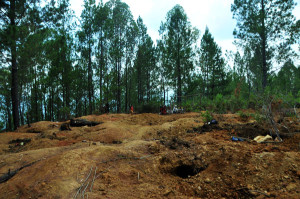 Lokasi penggalian Kalsedon Isaq di Uyem Tunu Isaq.(Foto : LGco_Kha A Zaghlul)