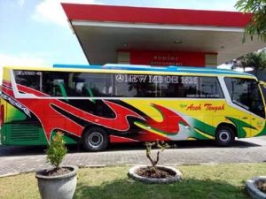 Bus New Aceh Tengah. (Foto fb Alzuara Mtaruna)
