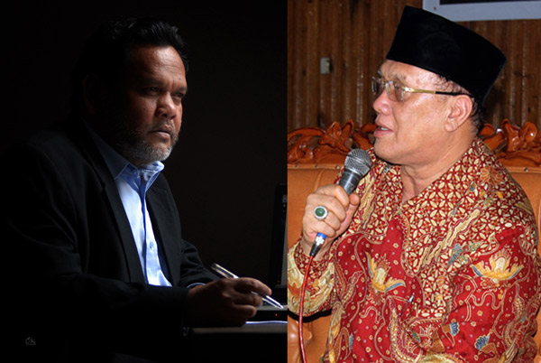 Iklil Ilyas Leube (kiri0,Tagore Abubakar (kanan)