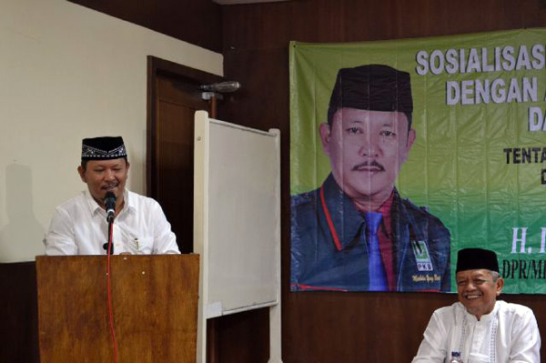 Anggota DPR-RI Irmawan (kiri)