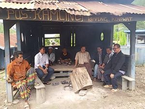 Saksi sisa konplik, Pos Siskamling di depan Mersah Kuen Kenawat. (foto: M. Syukri)
