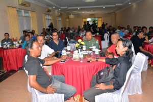 Danrem 011 LW dan Wartawan