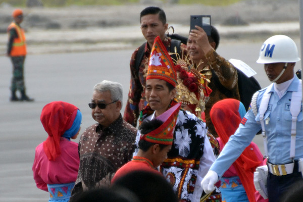 Jokowi di Rembele. (LGco_Surya)