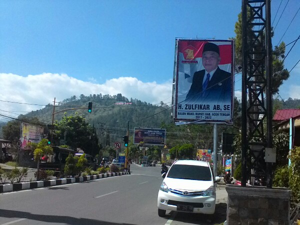 Baliho Satu-satu Calonwabup Aceh Tengah