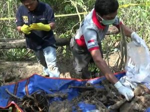Kerangka alm. Hamzah korban pembunuhan keponakan sendiri