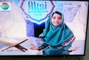 Deffa saat tampil di AKSI Indosiar. (Foto : Kiriman Pembaca)