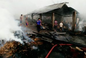 Kebakaran Pabrik Gula di Suka Makmur Bener Meriah