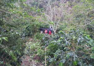 Mobil Pickup Jatuh Jurang