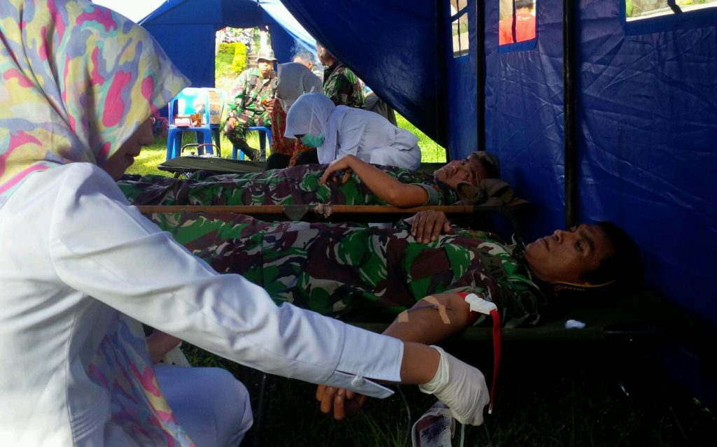 Donor darah PGRI di Takengon