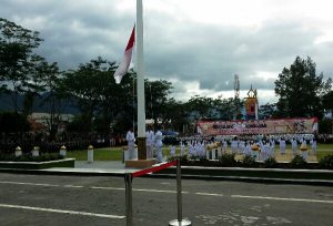 Pengibaran Sang Saka Merah Putih di Takengon